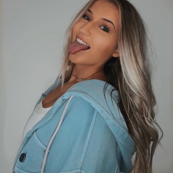 Free People Blue Button Up Jacket - Picture 1 of 5